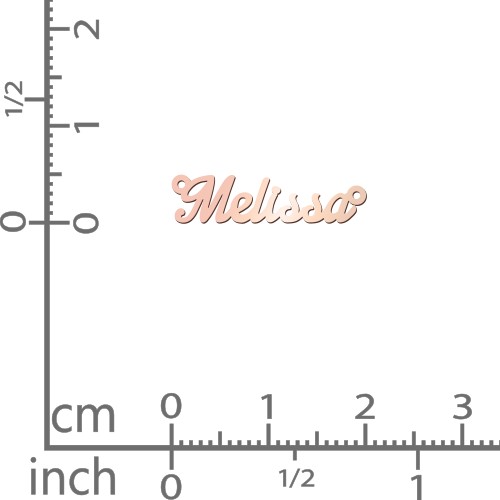 Dainty Personalized Name Necklace – 10K Rose Gold