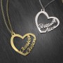 Written With Love Heart Name Necklace