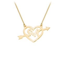 First Love Initial Heart Necklace