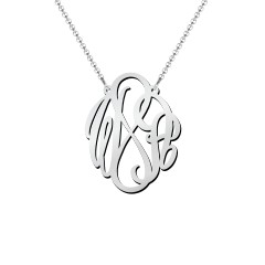 Infinity Monogram Necklace – Sterling Silver