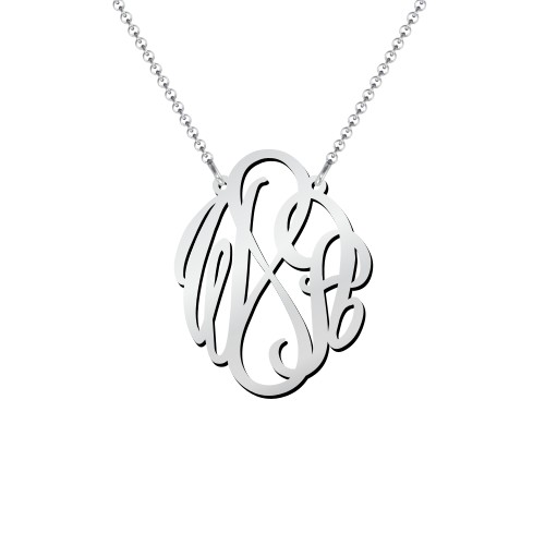 Infinity Monogram Necklace – Sterling Silver