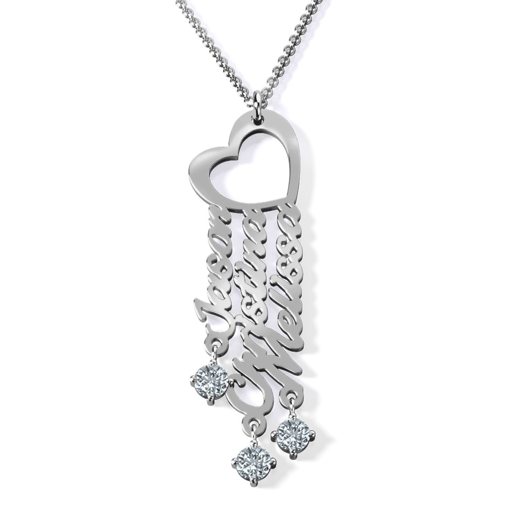 A Mother's Dream Name Birthstone Necklace