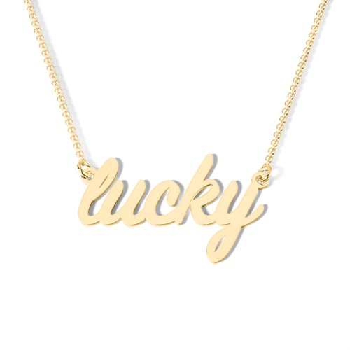 Feeling Lucky Necklace – 10K Yellow Gold