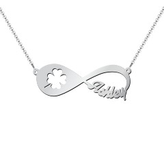 Lucky Me Infinity Name Necklace – Sterling Silver