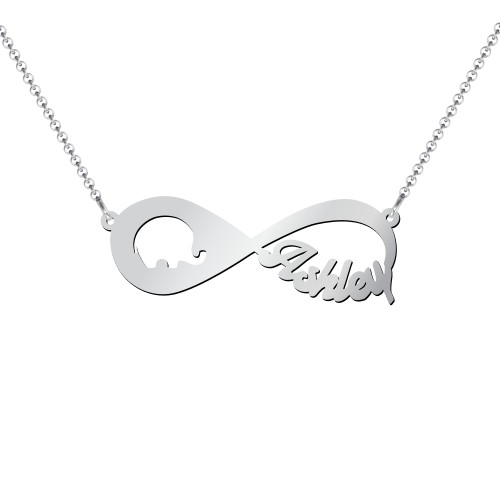 Remember Me Infinity Name Necklace – Sterling Silver