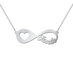 In My Heart Infinity Name Necklace