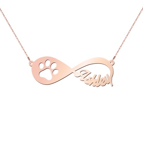 Love You Fur-ever Infinity Name Necklace