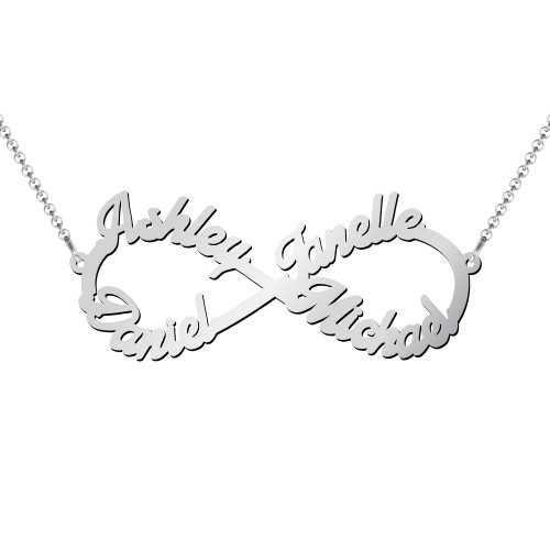 Love "4" Infinity Pendant – Sterling Silver