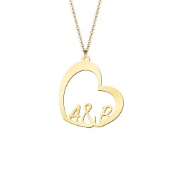You'll Be In My Heart Pendant in 18K Gold Plated Silver