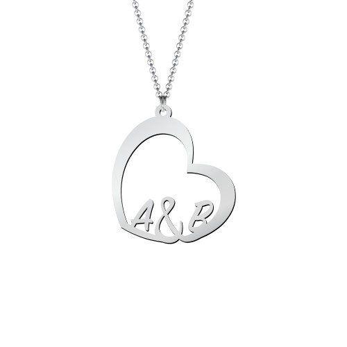 You'll Be In My Heart Pendant – Sterling Silver with Cubic Zirconia