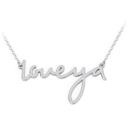 Love Ya Necklace in 925 Sterling Silver