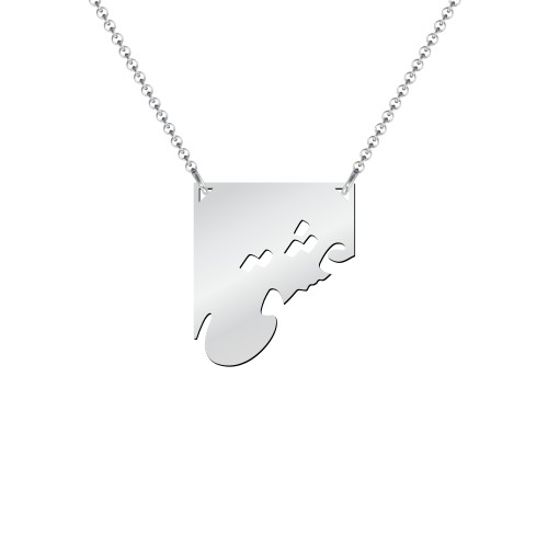 Eshgh Farsi Love Necklace – Sterling Silver