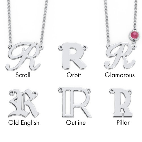 Initial Letter Necklace