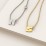 Petite Initial Letter Necklace – Sterling Silver