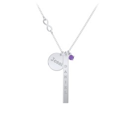 Milestone Necklace with Infinity Charm