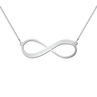 Infinity Name Necklace with Accents