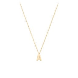 Initial Necklace with 1 Letter - Modern
