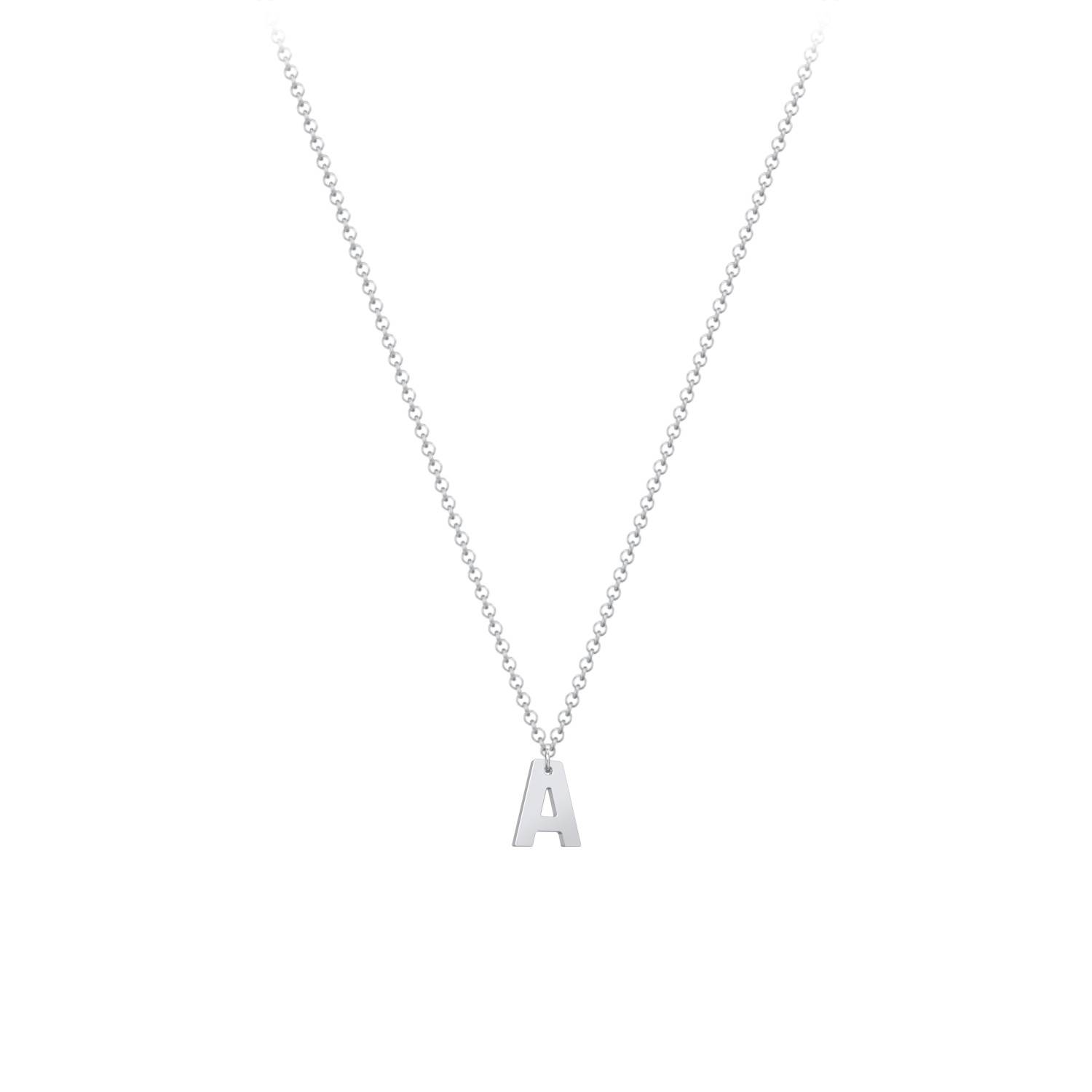 Initial Necklace with 1 Letter - Modern
