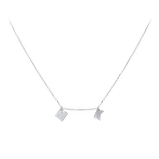 Initial Necklace with 2 Letters - Modern