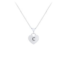 Engravable Heart Necklace with Birthstone