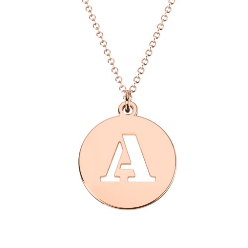 Illuminating Initials Necklace – 10K Rose Gold