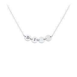Engravable Initial 4 Disc Pendant
