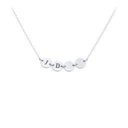 Engravable Initial 4 Disc Pendant