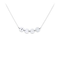 Engravable Initial 4 Disc Pendant