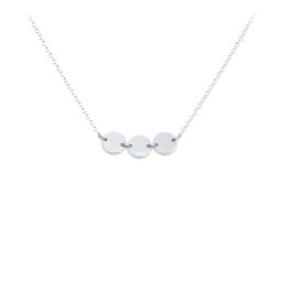 Engravable Initial 3 Disc Sorority Pendant