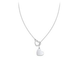 Engravable Double Heart Lariat