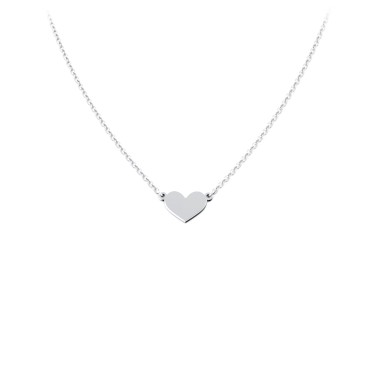 Engravable Heart Charm Necklace | Jewlr