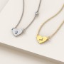 Engravable Heart Charm Necklace