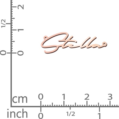 Personalized Signature Name Necklace – 10K Rose Gold