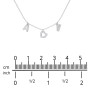 Modern Heart Initial Necklace