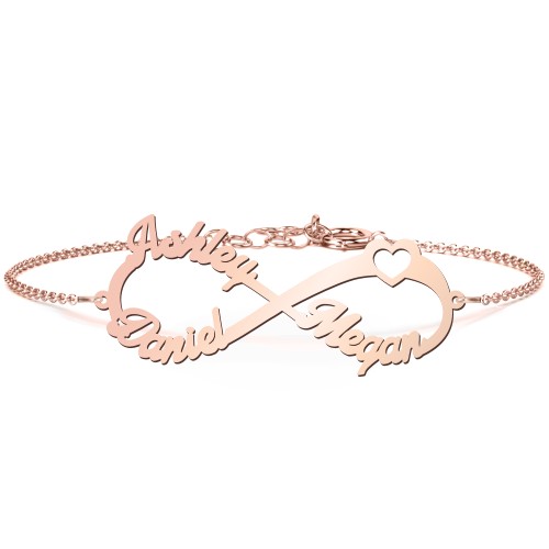 Love to Infinity Bracelet – 10K Rose Gold
