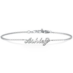 The Flourish Name Bracelet – Sterling Silver