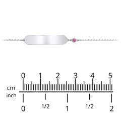 Kids and Baby Engravable Bracelet with Birthstone