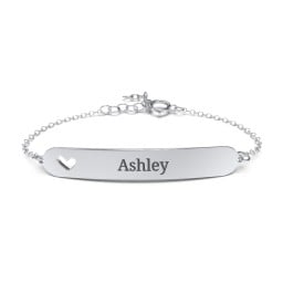 Engravable Bracelet with Heart