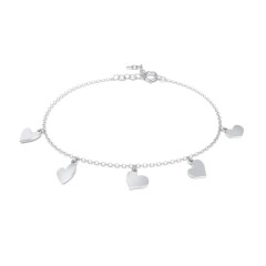 Multi Heart Charm Bracelet | Jewlr
