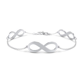 Engravable 3 Infinity Bracelet