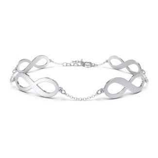 Engravable 4 Infinity Bracelet
