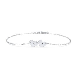 Engravable 2 Hearts Bracelet