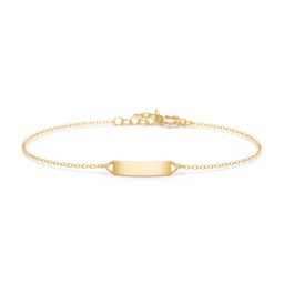 Mini Engravable Bar Bracelet in 18K Gold Plated Silver