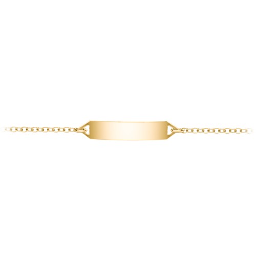 Mini Engravable Bar Bracelet – 18K Gold Plated Silver