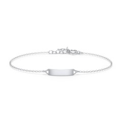 Mini Engravable Bar Bracelet – Sterling Silver
