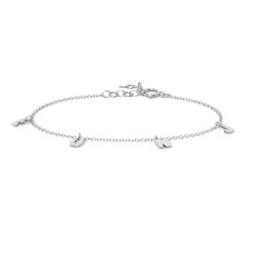 Initial Bracelet with 4 Letters - Modern – Sterling Silver