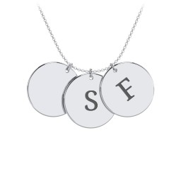 Engravable 3 Disc Pendant