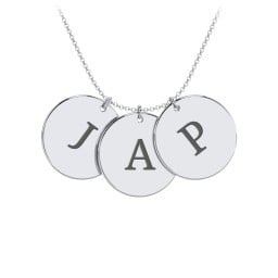 Engravable 3 Disc Pendant