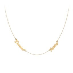 Dainty Personalized Two Name Necklace