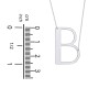 Engravable Asymmetrical Initial Necklace - B